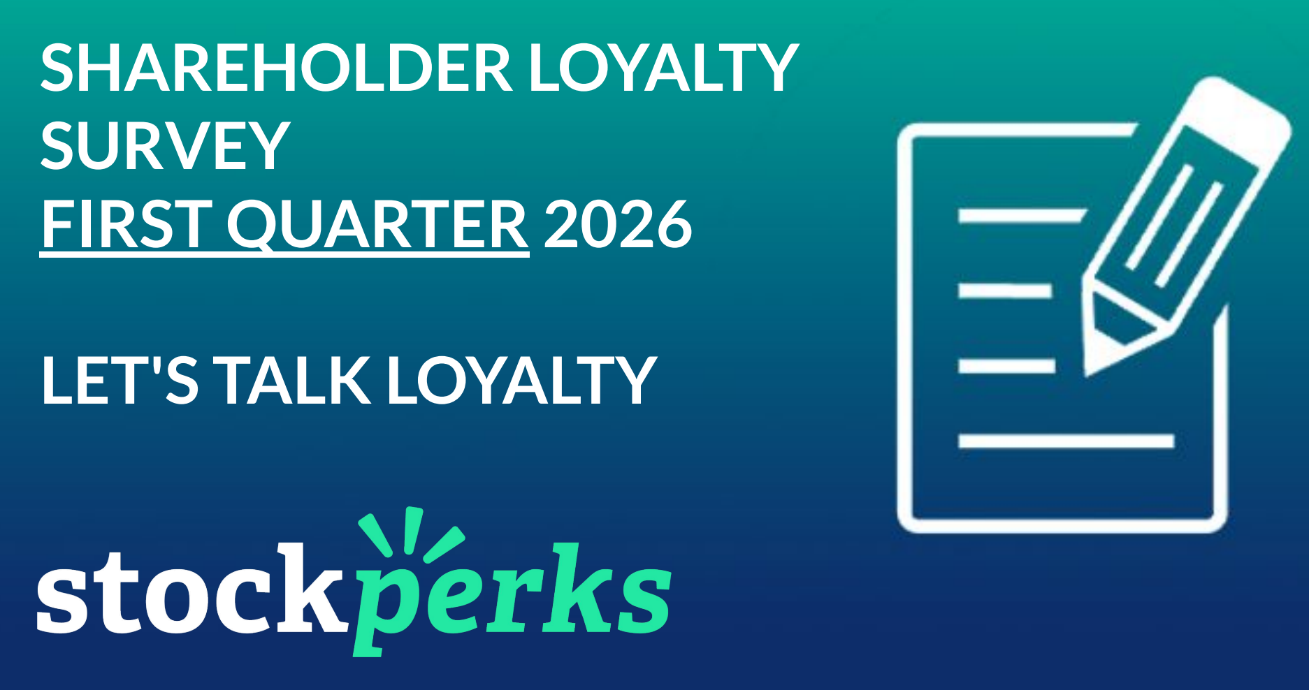 The Perk Network:  "Let's Talk About Loyalty" - Q1 2026 Retail Investor Survey Results 